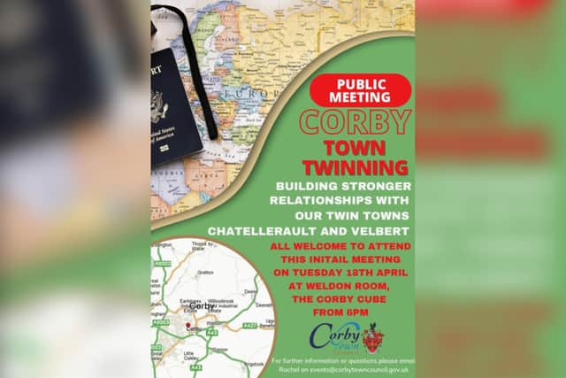 Town Twinning Meeting flyer