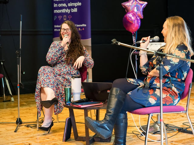 The tables turned as Catherine Chapman took over hosting to interview Donna