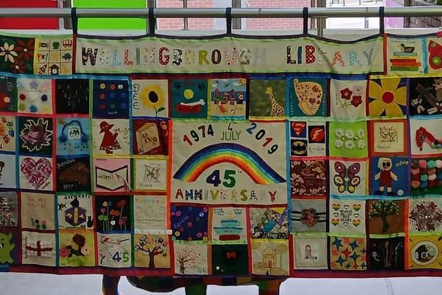 Wellingborough Library when it celebrated its 45th anniversary in 2019