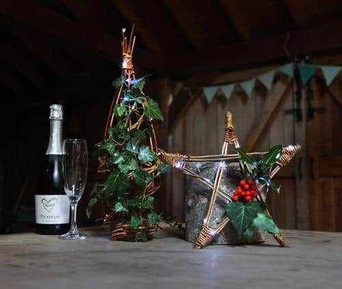Festive willow weaving at Stanwick Lakes