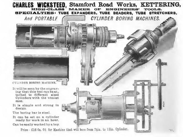 1885 advert for Charles Wicksteed's engineering products Every Picture Tells a Story by Dave Clemo