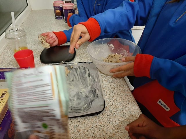 "Baking with my Guides and Rangers (20th Kettering), seeing and tasting what they create"
