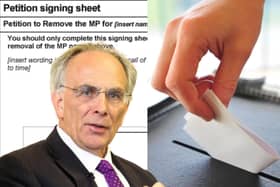 Registered voters in the Wellingborough and Rushden constituency - the current seat of Peter Bone MP - will soon be able to sign a recall petition