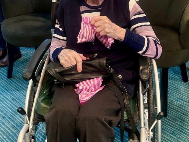 Smiles paint a thousand words for one residents at Brampton View Care Home