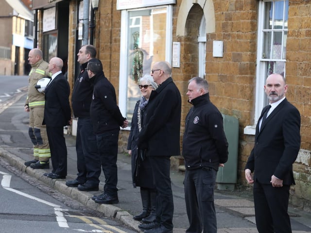 Streets lined in honour of Corby firefighter Hilmi Say