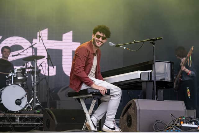 Billy Lockett on stage at the A Perfect Day festival at Delapre Park in Northampton on Sunday, June 16, 2024. Photo by David Jackson.