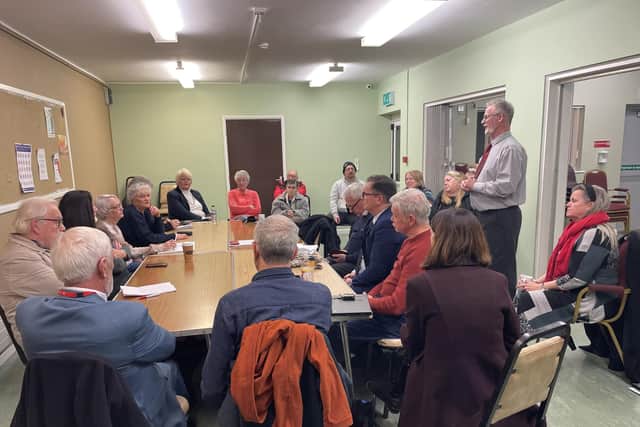 Corby's Labour NNC and Town Council members hosted a meeting at Beanfield Community Centre on Thursday