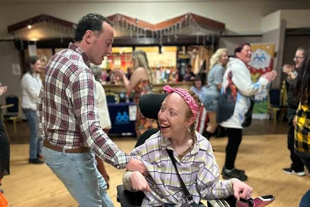 Daniel and Becky at line dancing