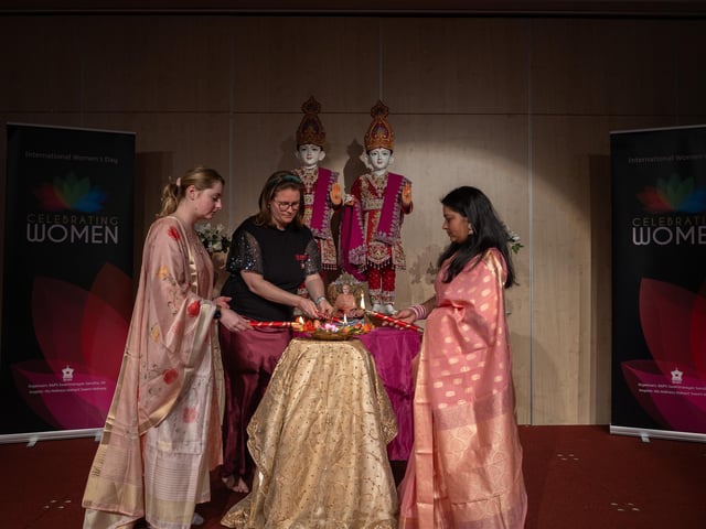 Over 200 women of all backgrounds visited BAPS Shri Swaminarayan Mandir in Mill Road to mark International Women's Day