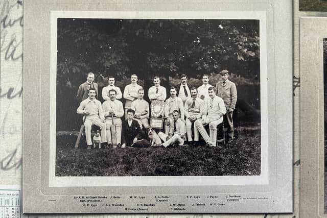 Great Oakley Cricket Club, season 1896