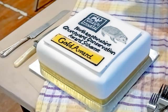 Local resident Alison Wilkinson (daughter of Trustee of Friends) did the Friends proud with the special celebration cake