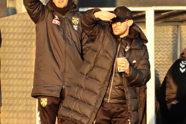 Wellingborough Town boss Jake Stone was delighted to see his side see off AFC Rushden & Diamonds on Boxing Day (Picture: Rob Webb)