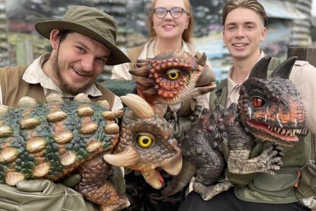 Some of the dinosaurs that will be visiting the town centre this summer. Image: Corby Town Shopping and Willow Place