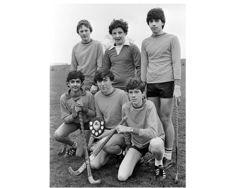 This trophy-winning school hockey team was identified by Jim McWilliam as the Beanfield Senior School team - he kept the cutting from 1984!