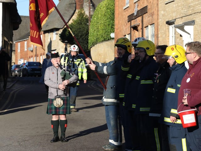 Annual Boxing Day Squirt between Geddington Volunteer Fire Brigade and Northants Fire and Rescue at Geddington Ford/National World