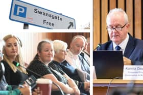 Speakers at the NNC executive meeting to discuss a consultation on potential parking charges/IMG