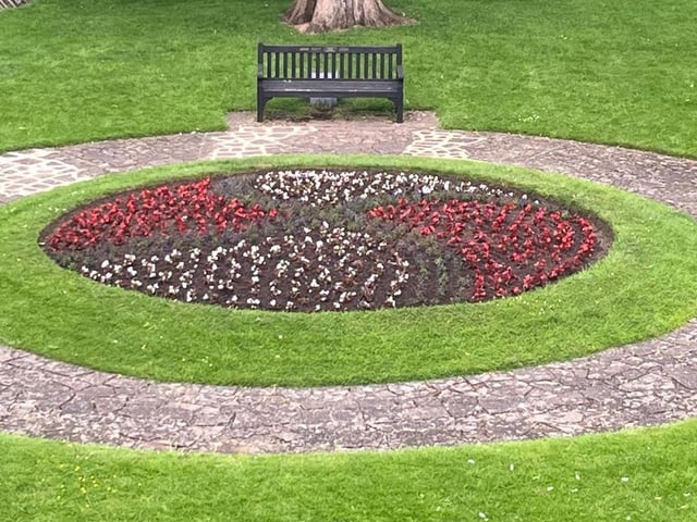Floral tribute for the 80th anniversary of D-Day in Kettering