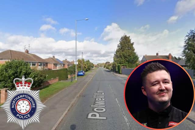 The house in Polwell Lane in Barton Seagrave was broken into yesterday morning