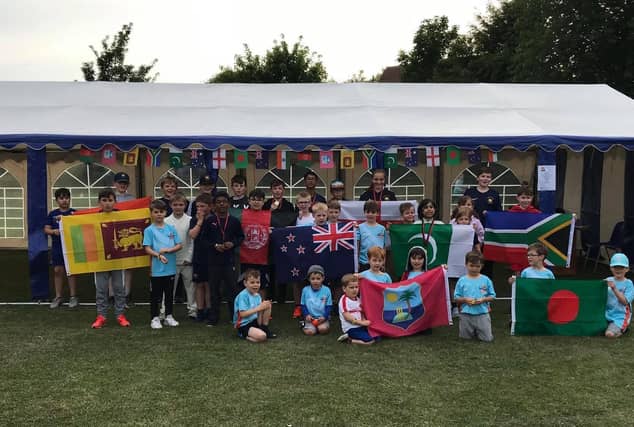 Children at Loddington & Mawsley CC celebrate the world of cricket