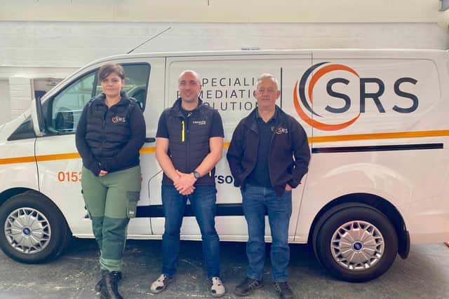 Elena, Adam and Stephen. Photo: Specialist Remediation Solutions