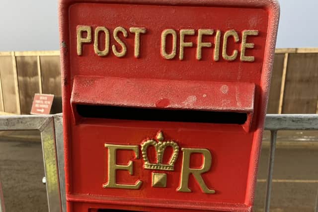 The postbox for letters to Santa on Wellingborough's Stanton Cross development
