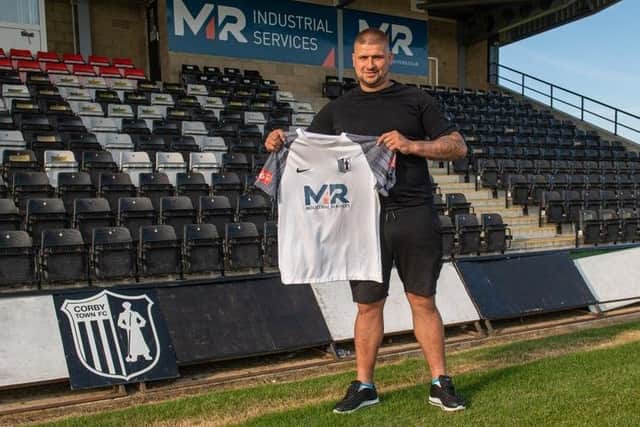 Striker Gregg Smith is back at Corby Town. Picture courtesy of Corby Town FC