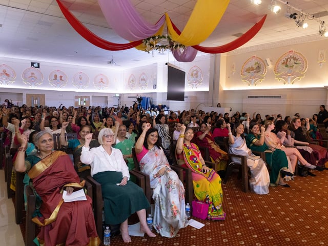 Over 200 women of all backgrounds visited BAPS Shri Swaminarayan Mandir in Mill Road to mark International Women's Day