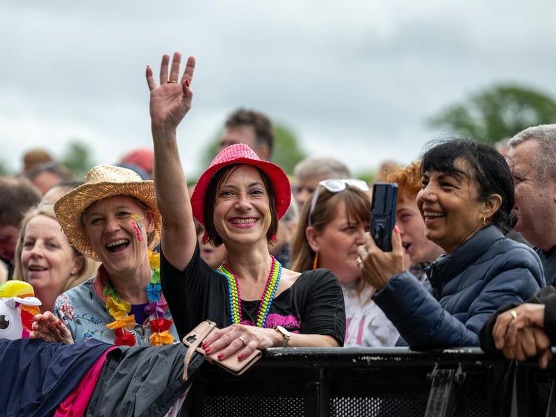 Fans watching acts perform at Let's Rock Northampton at Delapré Park on Saturday, June 15, 2024. Photo by David Jackson.