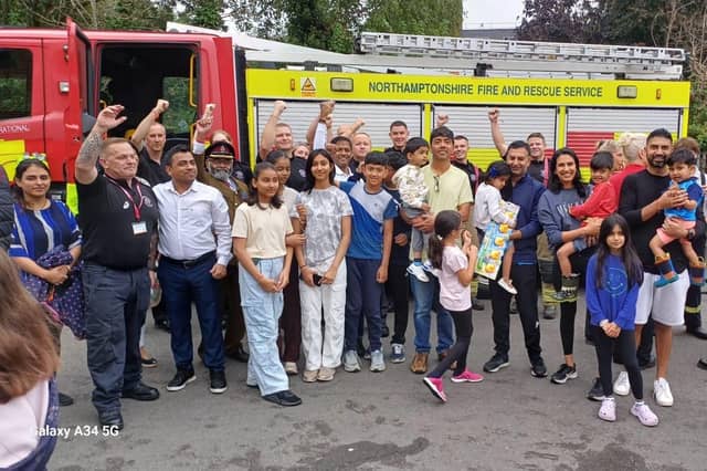 Wellingborough Hindus attend fire station open day for Raksha Bandhan celebrations