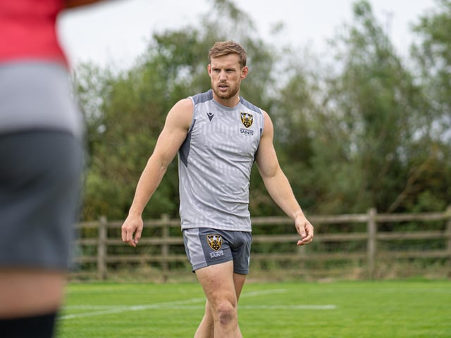 Rory Hutchinson looks fully focused