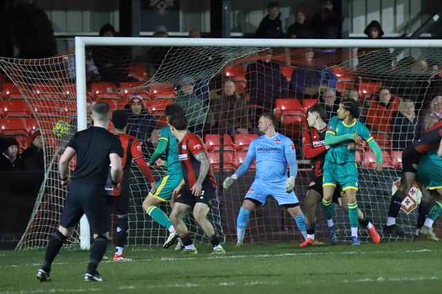 Alvechurch take an early lead at Latimer Park (Picture: Peter Short)