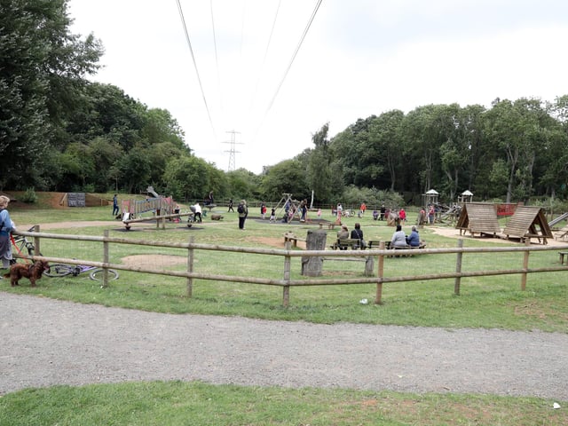 Irchester Country Park - play area and acres of woods and meadows