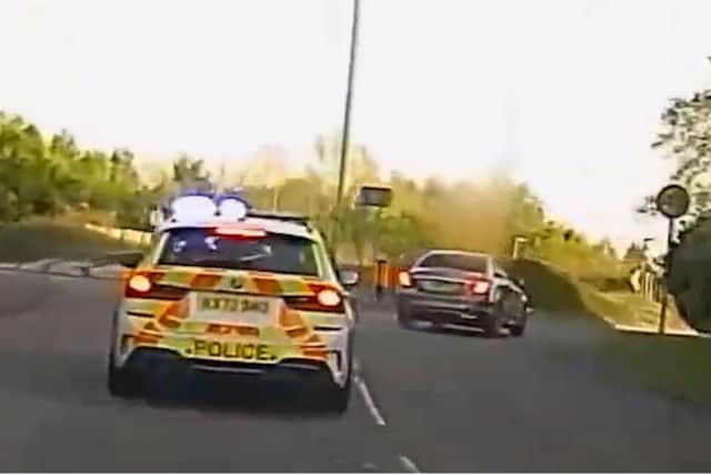 Casey Edwards, 26, drove the wrong way round roundabouts mounted the pavement and drove at excessive speeds from Kettering to Northampton /Northants Police