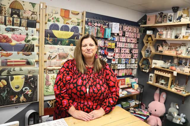 Davina Parkhouse owner of The Bean Hive in Kettering High Street
