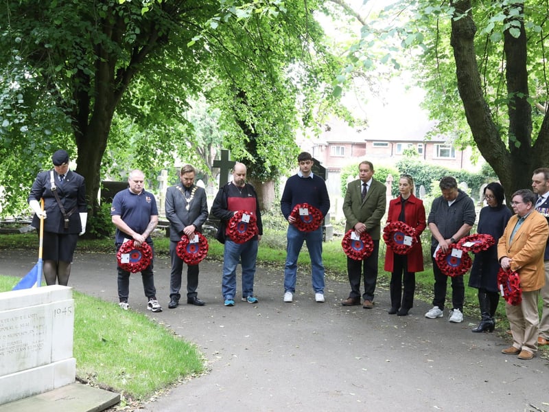 Kettering: London Road Cemetery. Ceremony organised by the Royal British Legion to mark the 80th anniversary of the Normandy landings /National World