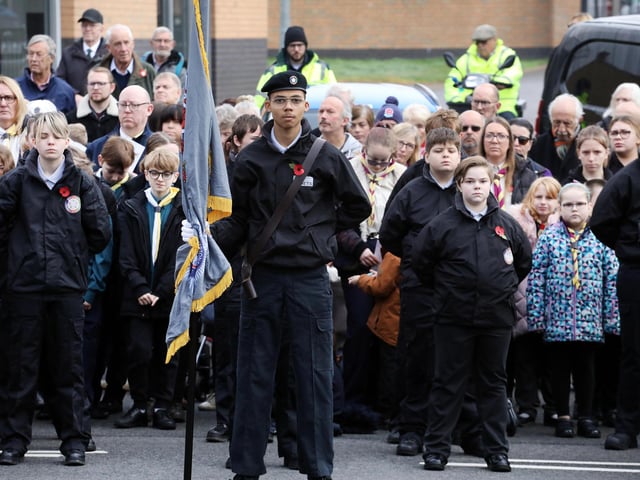 Wellingborough Remembrance Day parade 2022