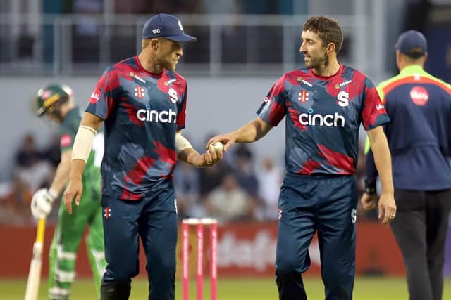 Ben Sanderson (right) and skipper David Willey will have a crucial role to play if Steelbacks are to qualify for the Blast quarter-finals (Picture: Peter Short)