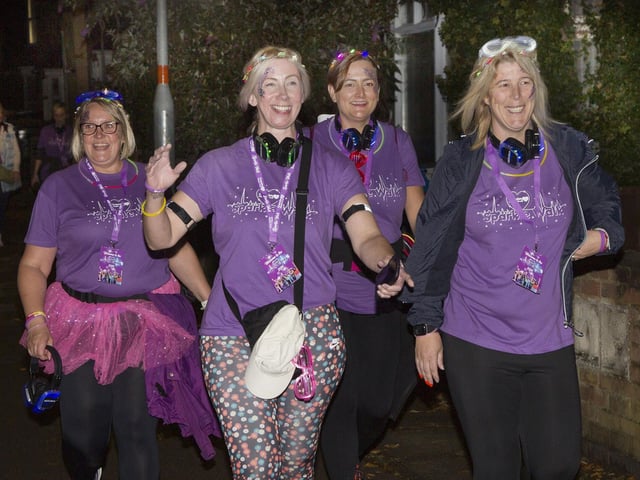 Participants in the Sparkle Walk for Cransley Hospice in Kettering/Glyn Dobbs