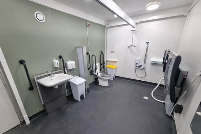 The new Changing Place Toilet facility at Wellingborough Library