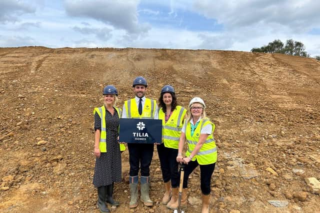 Tilia Homes Westhill team l to r Emily Whitby, Ben Young, Lucy Lee and Marilyn Inglis