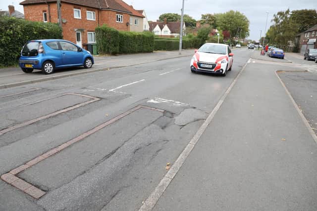 Occupation Road, Corby, where resurfacing works are finally set to take place