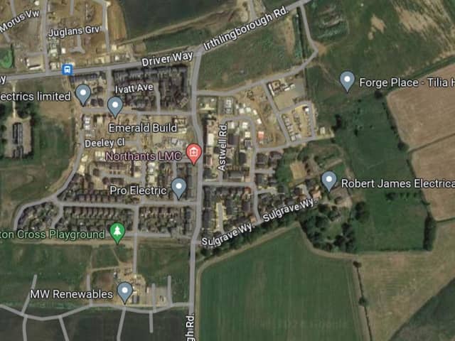 The housing development would have been part of the Stanton Cross urban extension, to the east of Wellingborough.
Credit: Google