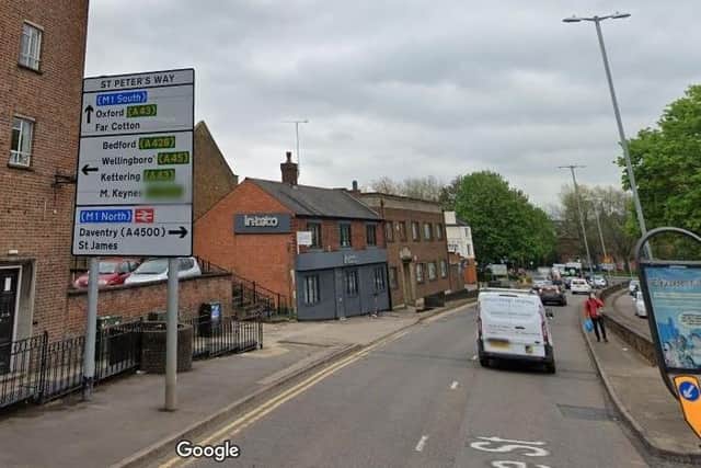 Police are appealing for witnesses after petrol was apparently thrown over a group of people following a 6am row outside a nightclub in Horseshoe Street, Northampton