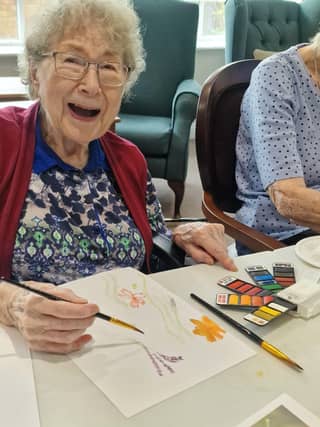 Watercolour brings out the joy and memories for residents at Brampton View Care Home