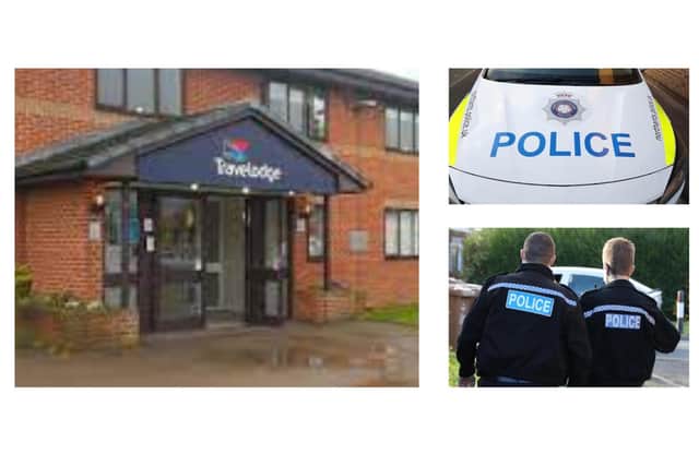 Police were called the services at Junction 13 of the A14 near Thrapston