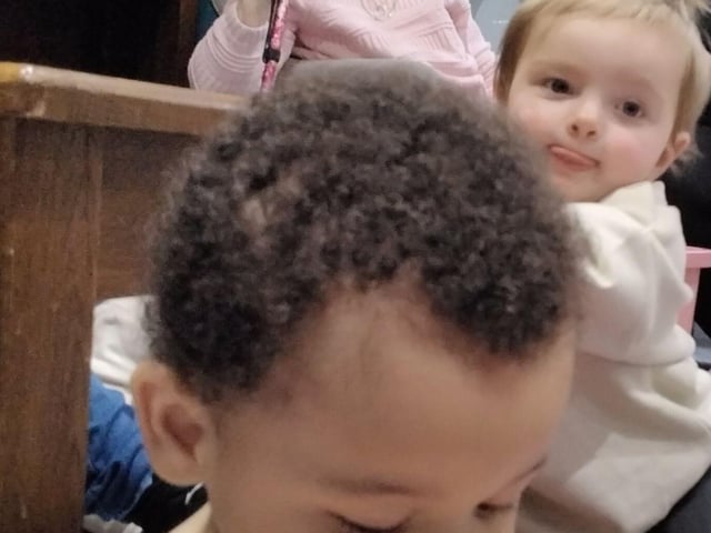 Residents enjoyed being around the children at Claremont Parkway Care Home Parent and Toddler group