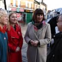 From left to right: Wellngborough Mayor Valerie Anslow, Wellingborough prospective Labour candidate Gen Kitchen, shadow chancellor Rachel Reeves, and Wellingborough Chamber of Commerce president Pritesh Ganatra