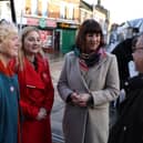 From left to right: Wellngborough Mayor Valerie Anslow, Wellingborough prospective Labour candidate Gen Kitchen, shadow chancellor Rachel Reeves, and Wellingborough Chamber of Commerce president Pritesh Ganatra