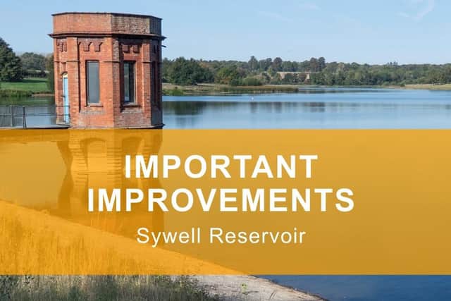 Improvements are being made to the reservoir at Sywell Country Park