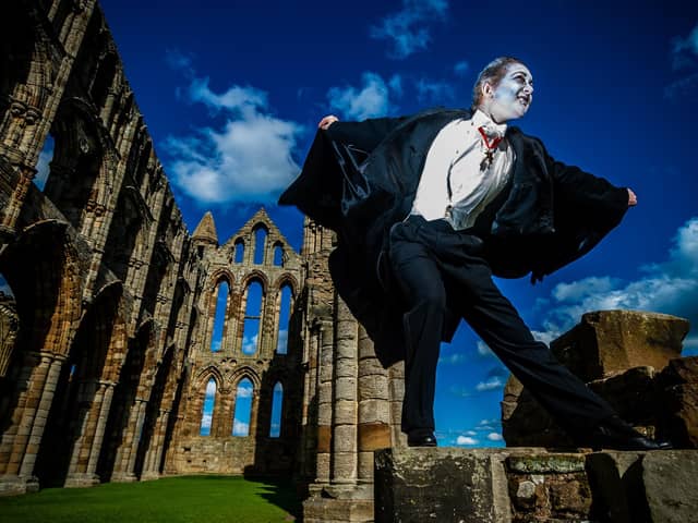Bram Stoker spent time in Whitby and was inspired by the sweeping headland and gothic abbey for his novel Dracula